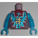 LEGO Donkerrood Ninjago Vrouwelijk, met Electric Phoenix en Geel Asian Character Patroon (973)