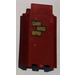 LEGO Dark Red Panel 3 x 3 x 6 Corner Wall with Bricks (Top Left) Sticker without Bottom Indentations (87421)