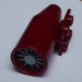 LEGO Dark Red Plane Jet Engine with Medium Stone Gray Center