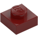 LEGO Dark Red Plate 1 x 1 (3024)