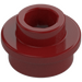 LEGO Donkerrood Plaat 1 x 1 Rond met Open nop (28626 / 85861)