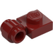 LEGO Dark Red Plate 1 x 1 with Clip (Thick Ring) (4081 / 41632)