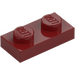 LEGO Dark Red Plate 1 x 2 (3023 / 28653)