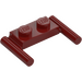 LEGO Dark Red Plate 1 x 2 with Handles (Low Handles) (3839)