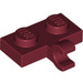 LEGO Rouge foncé assiette 1 x 2 avec Agrafe Horizontal (11476 / 65458)
