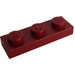 LEGO Rouge foncé assiette 1 x 3 (3623)
