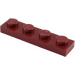 LEGO Rouge foncé assiette 1 x 4 (3710)