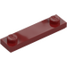 LEGO Tummanpunainen Levy 1 x 4 jossa Kaksi Nupit uralla (41740)