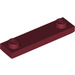 LEGO Dark Red Plate 1 x 4 with Two Studs with Groove (41740)
