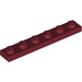 LEGO Dark Red Plate 1 x 6 (3666)