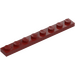 LEGO Donkerrood Plaat 1 x 8 (3460)