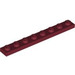 LEGO Dark Red Plate 1 x 8 (3460)