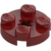 LEGO Dark Red Plate 2 x 2 Round with Axle Hole (4032)
