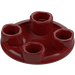 LEGO Dark Red Plate 2 x 2 Round with Rounded Bottom (2654 / 28558)