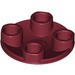 LEGO Dark Red Plate 2 x 2 Round with Rounded Bottom (2654 / 28558)
