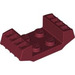 LEGO Dunkelrot Platte 2 x 2 mit Raised Grilles (41862)