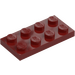 LEGO Dark Red Plate 2 x 4 (3020)