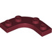 LEGO Dark Red Plate 3 x 3 Rounded Corner (68568)
