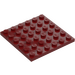 LEGO Dark Red Plate 6 x 6 (3958)