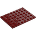 LEGO Dark Red Plate 6 x 8 (3036)