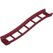 LEGO Dark Red Rail 2 x 16 x 3 Bow Inverted with 3.2 Shaft (34738)