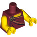 LEGO Dark Red Roman Emperor Torso (973 / 88585)