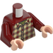 LEGO Rosso scuro Ron Weasley con Rosso scuro Plaid Maglietta Minifigure Busto (973 / 76382)