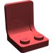 LEGO Dark Red Seat 2 x 2 with Sprue Mark in Seat (4079)