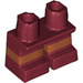 LEGO Rouge foncé Court Jambes avec Orange Stripe (16709 / 41879)