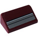 LEGO Dark Red Slope 1 x 2 (31°) with Stripes Sticker (85984)