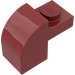 LEGO Dark Red Slope 1 x 2 x 1.3 Curved with Plate (6091 / 32807)