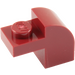 LEGO Rouge foncé Pente 1 x 2 x 1.3 Incurvé avec assiette (6091 / 32807)