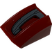 LEGO Dark Red Slope 1 x 2 x 2 Curved with Armor Plate (Left Side) Sticker (28659)