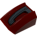 LEGO Dark Red Slope 1 x 2 x 2 Curved with Armor Plate (Left Side) Sticker (28659)