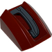 LEGO Dark Red Slope 1 x 2 x 2 Curved with Armor Plate (Right Side) Sticker (28659)