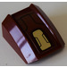 LEGO Dark Red Slope 1 x 2 x 2 Curved with dark red and gold armour plating Sticker (28659)