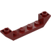 LEGO Donkerrood Helling 1 x 6 (45°) Dubbele Omgekeerd met Open Midden (52501)