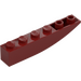 LEGO Dark Red Slope 1 x 6 Curved Inverted (41763 / 42023)