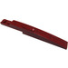 LEGO Dark Red Slope 1 x 8 Curved with Plate 1 x 2 with A-Wing Hull Lines (Right) Sticker (13731)