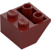 LEGO Rosso scuro Pendenza 2 x 2 (45°) Invertito con distanziatore piatto sotto (3660)