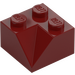 LEGO Rojo oscuro Con pendiente 2 x 2 (45°) con Doble Concave (Superficie rugosa) (3046 / 4723)