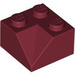 LEGO Donkerrood Helling 2 x 2 (45°) met Dubbele Concave (Ruw oppervlak) (3046 / 4723)