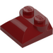 LEGO Rosso scuro Pendenza 2 x 2 Curvo con estremità curva (47457)