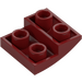 LEGO Donkerrood Helling 2 x 2 x 0.7 Gebogen Omgekeerd (32803)