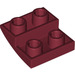 LEGO Donkerrood Helling 2 x 2 x 0.7 Gebogen Omgekeerd (32803)