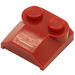 LEGO Donkerrood Helling 2 x 2 x 0.7 Gebogen zonder gebogen uiteinde (41855)