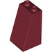 LEGO Dark Red Slope 2 x 2 x 3 (75°) Hollow Studs, Rough Surface (3684 / 30499)