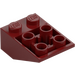 LEGO Dark Red Slope 2 x 3 (25°) Inverted with Connections between Studs (2752 / 3747)