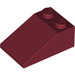 LEGO Dark Red Slope 2 x 3 (25°) with Rough Surface (3298)