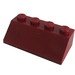 LEGO Dark Red Slope 2 x 4 (45°) with Rough Surface (3037)